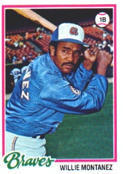 1978 Topps Baseball Cards      038      Willie Montanez